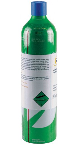 SENSIT 315-120001 Calibration Gas, 25ppm H&lt;sub&gt;2&lt;/sub&gt;S, 58L-