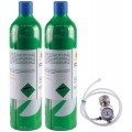 SENSIT 881-00087 5-Gas Calibration Kit with 2 Cylinders for the P400, CH&lt;sub&gt;4&lt;/sub&gt;, CO,  O&lt;sub&gt;2&lt;/sub&gt;, H&lt;sub&gt;2&lt;/sub&gt;S, and HCN, 34L-